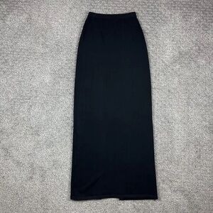 Skirt Womens Small Maxi Straight Knit Pull On Slit Back Classic